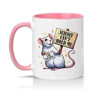 Sassy Souls Science Cant Hold Me 11oz Ceramic Novelty Mug Lab Escape Science Humour Tea Coffee Cup Gift Pink