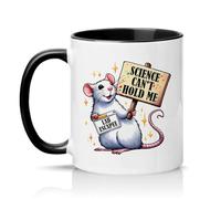 Sassy Souls Science Cant Hold Me 11oz Ceramic Novelty Mug Lab Escape Science Humour Tea Coffee Cup Gift Black