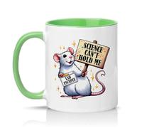Sassy Souls Science Cant Hold Me 11oz Ceramic Novelty Mug Lab Escape Science Humour Tea Coffee Cup Gift Green