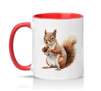 Sassy Souls Squirrel 11oz Ceramic Novelty Mug Animal Lovers Wildlife Tea Coffee Cup Gift Red