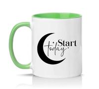 Sassy Souls Start Today 11oz Ceramic Novelty Mug Motivational New Beginnings Tea Coffee Cup Gift Green