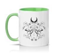 Sassy Souls Such A Pretty Garden Womens 11oz Ceramic Novelty Mug Butterfly Art Nature Lovers Tea Coffee Cup Green