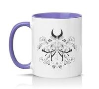 Sassy Souls Such A Pretty Garden Womens 11oz Ceramic Novelty Mug Butterfly Art Nature Lovers Tea Coffee Cup Light Purple