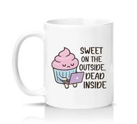 Sassy Souls Sweet On The Outside Dead Inside 11oz Ceramic Novelty Mug Sarcastic Office Humour Tea Coffee Cup Gift White