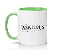 Sassy Souls Teachers Plant The Seeds that Will Grow Forever 11oz Ceramic Novelty Mug Teacher Appreciation End of Term Tea Coffee Cup Gift Green