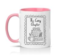 Sassy Souls The Cozy Chapter Letters from October Not Quite Home Low Light Cinnamon Stories The Hollow Path 11oz Ceramic Novelty Mug Tea Coffee Cup Pink