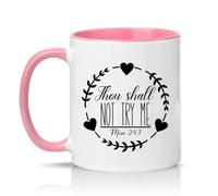 Sassy Souls Thou Shall Not Try Me Mom 24:7 Womens 11oz Ceramic Novelty Mug Mum Humour Tea Coffee Cup Pink