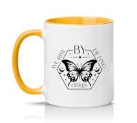 Sassy Souls We Rise By Lifting Others 11oz Ceramic Novelty Mug Kindness Inspirational Tea Coffee Cup Gift Golden Yellow