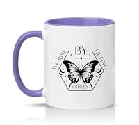 Sassy Souls We Rise By Lifting Others 11oz Ceramic Novelty Mug Kindness Inspirational Tea Coffee Cup Gift Light Purple