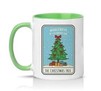 Sassy Souls Wholeness and Celebration The Christmas Tree 11oz Ceramic Novelty Mug Christmas Tea Coffee Cup Green