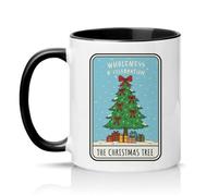 Sassy Souls Wholeness and Celebration The Christmas Tree 11oz Ceramic Novelty Mug Christmas Tea Coffee Cup Black