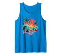 Sassy ST Lucia 2026 Queen Vacation Surfer Vacay Birthday Tank Top