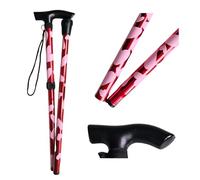 Sassy Sticks Customised Funky Folding Walking Sticks For Women With Arthritis, Modern Mobility Aid, Foldable Walking Stick, Ladies Cane, Folding Walking Aid, Disability Aids (Pink Heart Red, Standard)
