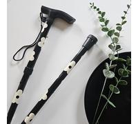 Sassy Sticks Customised Funky Folding Walking Sticks For Women With Arthritis, Modern Mobility Aid, Foldable Walking Stick, Ladies Cane, Folding Walking Aid (Vanilla Flower, Standard)