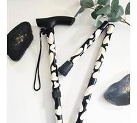 Sassy Sticks Customised Vanilla Heart Funky Folding Walking Sticks For Women With Arthritis, Adjustable Walking Stick Cane. Lightweight Mobility Aid, Standard Size