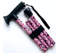 Sassy Sticks, Pink Camouflage, Funky Walking Sticks For Women, Folding Walking Sticks For Women, Adjustable Walking Stick Cane. Lightweight Mobility Aid and Arthritis Support, Pink Walking Stick