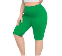 SASSY STYLE Ladies Womans Plain Cycling Shorts Active Casual Shorts UK 6-26 (Jade Green, 16)