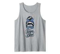 Sassy Team Blue Girls Tournament Field Day Varsity Boss Mode Tank Top