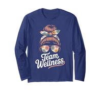 Sassy Team Wellness Fitness PT Nurse Diva OT P.E Gym Long Sleeve T-Shirt