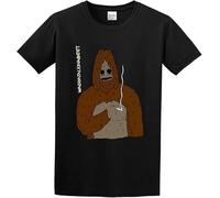 Sassy The Sasquatch Big LEZ Show Un Whatcha Talk Funny Cotton T Shirt Mens Black