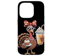 Sassy Turkey Pumpkin Spice Pie Thanksgiving Case for iPhone 14 Pro