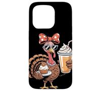 Sassy Turkey Pumpkin Spice Pie Thanksgiving Case for iPhone 15 Pro