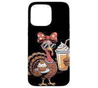 Sassy Turkey Pumpkin Spice Pie Thanksgiving Case for iPhone 15 Pro Max