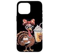Sassy Turkey Pumpkin Spice Pie Thanksgiving Case for iPhone 16 Pro Max