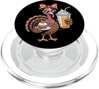 Sassy Turkey Pumpkin Spice Pie Thanksgiving PopSockets PopGrip for MagSafe