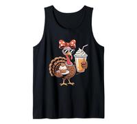 Sassy Turkey Pumpkin Spice Pie Thanksgiving Tank Top