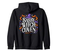 Sassy Witch Coven Halloween Witch Zip Hoodie
