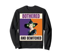 Sassy Witch Green Hair Bothered Bewitched Art Sweatshirt