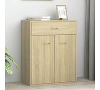 sassy wooden sideboard with 2 doors 1 drawer in sonoma oak