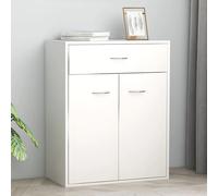 sassy wooden sideboard with 2 doors 1 drawer in white