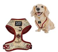 Sassy Woof Dog Adjustable Harness - Harry Potter™ Marauder's Map™ - XS, Breathable Mesh, No Pull Design with Two D-Rings, Perfect for Small Dogs and Puppies - Officially Licensed