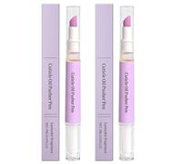 Sassytip Cuticle Pen, Cuticle Oil Pusher Pen, Cuticl Oil Pusher Pe For Nails, 2-in-1 Nail Care Pe , Moisturizes & Strengthens Dry Cuticles (2 PCS)