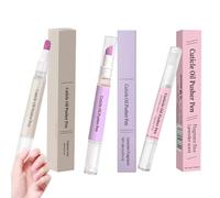 Sassytip Cuticle Pusher Oil Pen, 2 in 1 Cuticle Remover Nail Oil Pen with Lavender Scents, Sassytip Cuticle Oil Pen with Natural Ingredients, Nail Oil Cuticle for Repairing Dry Nail (3PC)