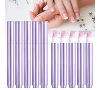 Sassytipnails Cuticle Remover Pen, Cuticle Pusher Nail Oil Pen with Ceramic Tip for Hangnails, Gently Exfoliate & Nourish Your Nails (5pcs)