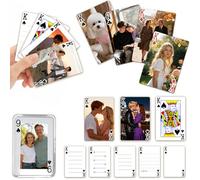 Sastridft Custom Playing Cards Personalized Poker Cards with Your Photo Waterproof Custom Deck Cards, Unique Keepsake Gift for Family Friends, Perfect for Weddings Parties Holiday Game Nights