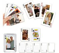 Sastridft Custom Playing Cards Personalized Poker Cards with Your Photo Waterproof Custom Deck Cards, Unique Keepsake Gift for Family Friends, Perfect for Weddings Parties Holiday Game Nights