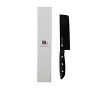 SASUGA Lightweight Japanese Chef’s Knife, Nakiri Vegetable Knife, Made in Japan, Molybdenum-Vanadium Stainless Steel, Razor-Sharp, Rust-Resistant Blade for Meat, Fish & Veggies - Nakiri 165mm