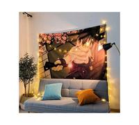 (Sasuke, ?150x130?) Anime hanging cloth One Piece Naruto Internet celebrity rental room decoration decorative wall cloth tapestry