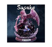 (Sasuke) Naruto Shippuden Figure Gk Itachi Anime Figurine Susanoo Uchiha Sasuke Kakashi With Light Collection Model Toys Gift Figma