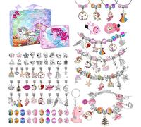 SASUKI Gift for 4 5 6 7 8 9 10 11 12 13 Year Old Girl, Bracelet Making Kit Toys for 5-13 Year Old Girls Jewellery Making Kit Unicorn Gifts for Girls Craft Kits for Kids Age 5 6 7 8 9 10 Gifts