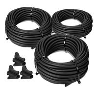 Sasylvia 1/4", 3/8", 1/2" x 20ft Split Wire Loom Tubing with Installation Tool Wire Loom Assortment Split Cable Sleeves Bulk Flexible Electrical Conduit Protective Kit