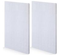 Sasylvia 2 Pcs Ceramic Fiber Insulation Board 12'' x 8'' x 0.4'' Fireproof Insulation Board, Flame Retardant, Heat Resistant, High Temperature Tool for Wood Stoves Fireplaces Pizza Ovens Kilns