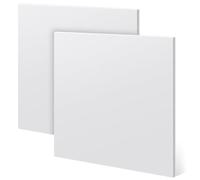 Sasylvia 2 Pcs HDPE Sheet 1/2" Thick, 4'' x 4'' White HDPE Plastic Sheet Flexible High Density Polyethylene Board Solid Plastic Block for DIY Projects for Machining Home
