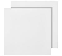 Sasylvia 2 Pieces White PTFE Virgin Sheet Plastic 6 x 6 Inch Formable Fluoropolymer Board PTFE Sheet 1/16 Inch Thick Insulation Moldable Plastic Board