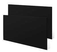 Sasylvia HDPE Sheet 1/2" Thick, HDPE Plastic Sheet Flexible High Density Polyethylene Board Solid Plastic Block for DIY Projects for Machining Home (2 Pcs,Black,4" X 8")