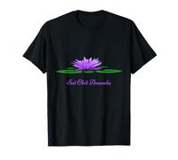 Sat Chit Ananda Mantra Purple Lotus Flower T-Shirt